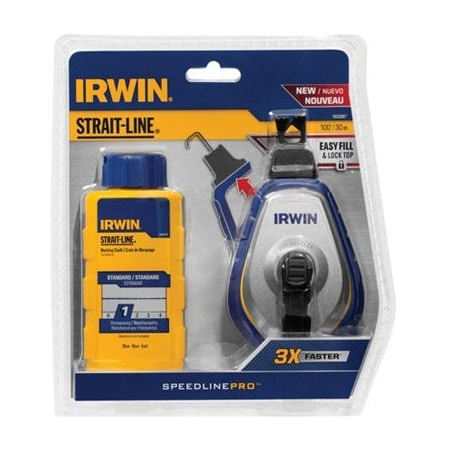 Irwin 100' Pro BLU Chalk Reel 1932887